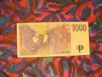 1000 Kč přítisk 30 výročí ČNB pamětní bankovka X kusu 1300,- - 2