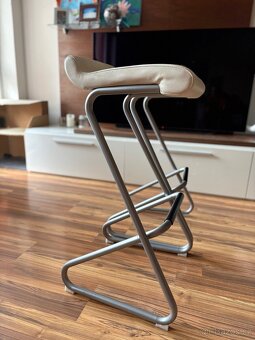 Kožené barové židle zn. Effezeta - 2