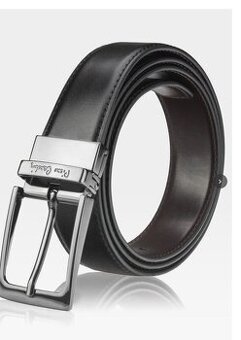 Pánský opasek Pierre Cardin Oboustranný černý / hnědý.NOVÝ - 2