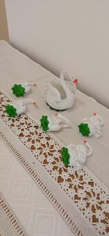 Kolekce skleněných labutí 60. léta - 2