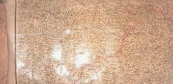 Stará mapa Moravy z roku cca 1930 - 2