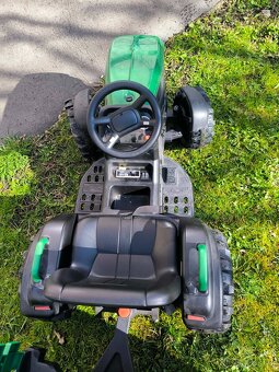 Dětský elektrický traktor s přívěsem - 2