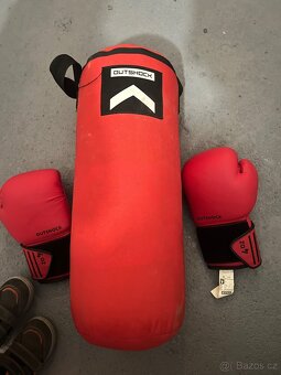 Detsky boxovaci pytel a rukavice Decathlon - 2