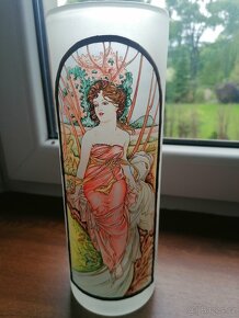 Váza, skleněná, sklo, Alofons Mucha - 2