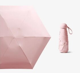 Nový deštník růžový  s pouzdrem - 2