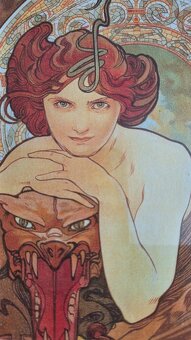 OBRÁZEK  ALFONS MUCHA - 2