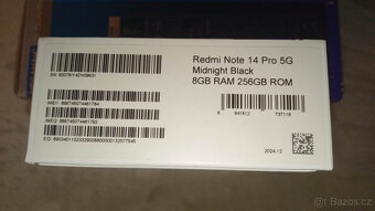 Xiaomi Redmi Note 14 Pro 5G 256 sn 60078y4zn09631 - 2
