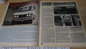 FIAT 125P, DOBOVÝ TEST 1975, 3X DVOJSTRANA 52cmx33cm - 2