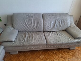 Daruji koženou sedací soupravu italské zn. Natuzzi - 2