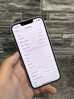 TOP iPhone 13 128GB Silver, baterie 87%, DPH - 2