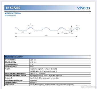 Trapézový plech - 2
