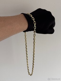 Zlata retez anker pilka 14k 585/1000 167g - 2