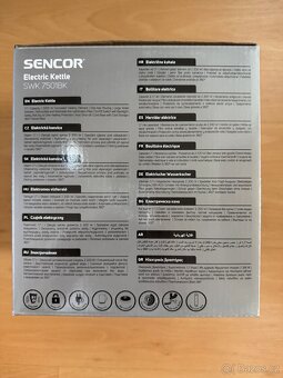 Prodám rychlovarnou konvici SENCOR SWK 7501BK - 2