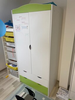 Dětská skříň 180 cm  ZELENA, PC 8900KČ - 2