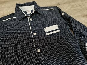 Chlapecká tm. modrá košile - 2