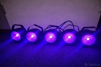 LED PAR DMX RGB/UV světla - 2