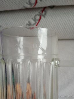 Retro půllitr na pivo, skleněný půllitr - 2