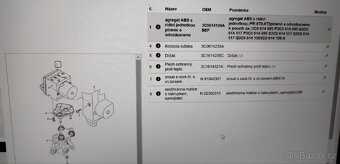 Jednotka ABS - VAG 3C0614109A BEF - 2