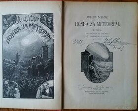 Verne: Honba za meteorem, Vilímek 1925, velký formát, původn - 2