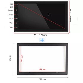 2din autorádio navigace android 2+32gb + příslušenství - 2