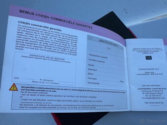 Servisní kniha Citroën + desky na palubní literaturu - 2