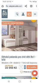Patrová postel s prostorem pro dva - 2