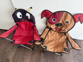 2ks dětské skládací křeslo křeslo - 2