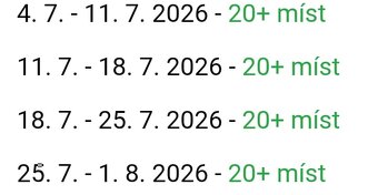 Tary camp - poukázka - 2