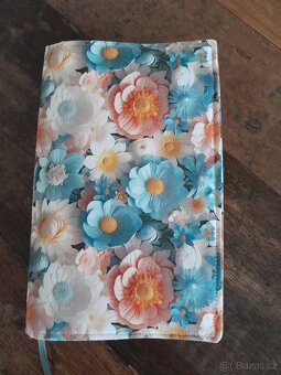 Nastavitelný obal na knihu....květy - 2