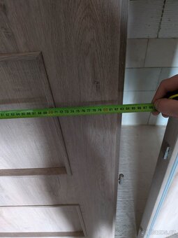 Dveře, levé, 80x210cm pro zeď 30cm - 2