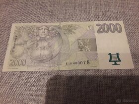 Bankovka 2000 Kč - série E18 - 2
