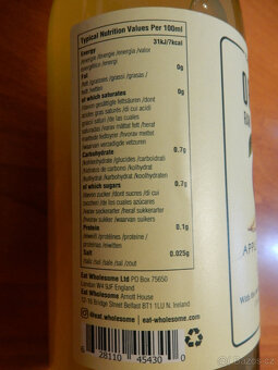 Apple ginger cider jablečný ocet se zázvorem 1l raw - 2