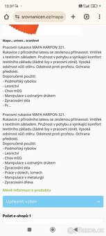 Mapa harpon 321 latexové rukavice - 2