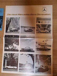 Prodám dobové prospekty Mercedes - 2