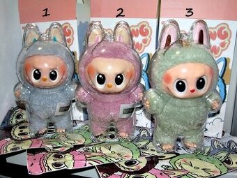 Obal pouzdro + Monsters Macaron přívěsek LABUBU / Lafufu - 2