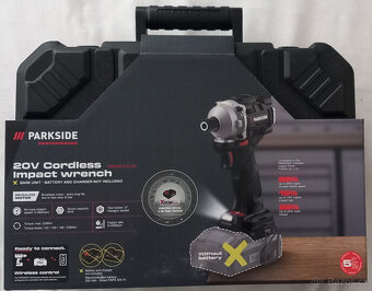 Aku rázový utahovák 1/4″ PDSSAP 20-Li D3 (Parkside Performan - 2