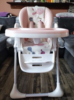 Jídelní židle Kinderkraft růžová - 2