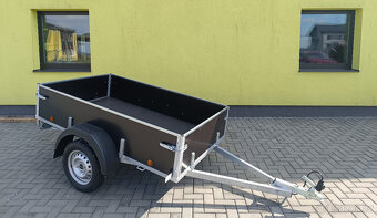 ČESKÝ SVAŘOVANÝ PŘÍVĚS 205x120 s otevíracími čely - 2