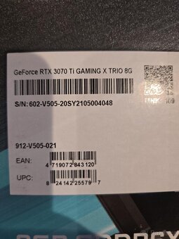 NVIDIA RTX MSI 3070 TI 8GB X TRIO - 2