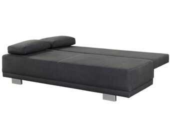 Stylová rozkládací pohovka s úložným prostorem – jako nová - 2
