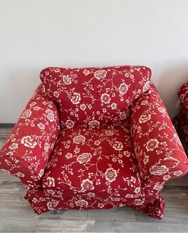 Dvoumístná sedačka Ikea Ektorp + křeslo Ikea Ektorp - 2