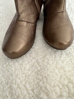 Kozačky kůže 39(široka nožka H) - 2