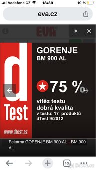 Domáci pekárna GORENJE BM 900 AL - 2