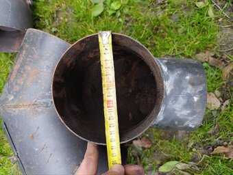 Silnostěnné, komínové roury - černý plech - 2