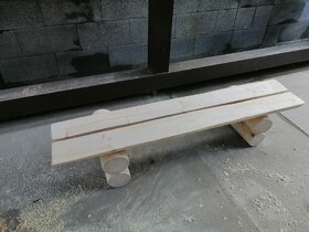 Masivní lavička 170 cm. - 2