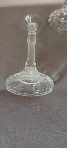 Párové skleněné svícny - 2