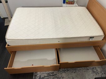 Postel 120x200 s matrací a roštom - 2