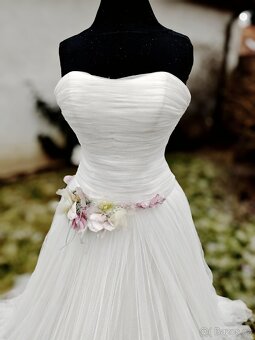 Svatební šaty vel.S / m - 2