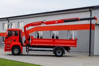 TŘÍSTRANNÝ SKLÁPĚČ + HYDRAULICKÁ RUKA MAN TGS 18.320 EURO4 - 2
