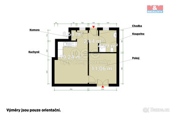 Pronájem bytu 2+kk, 39 m², Chrást, ul. tř. Čs. odboje - 2